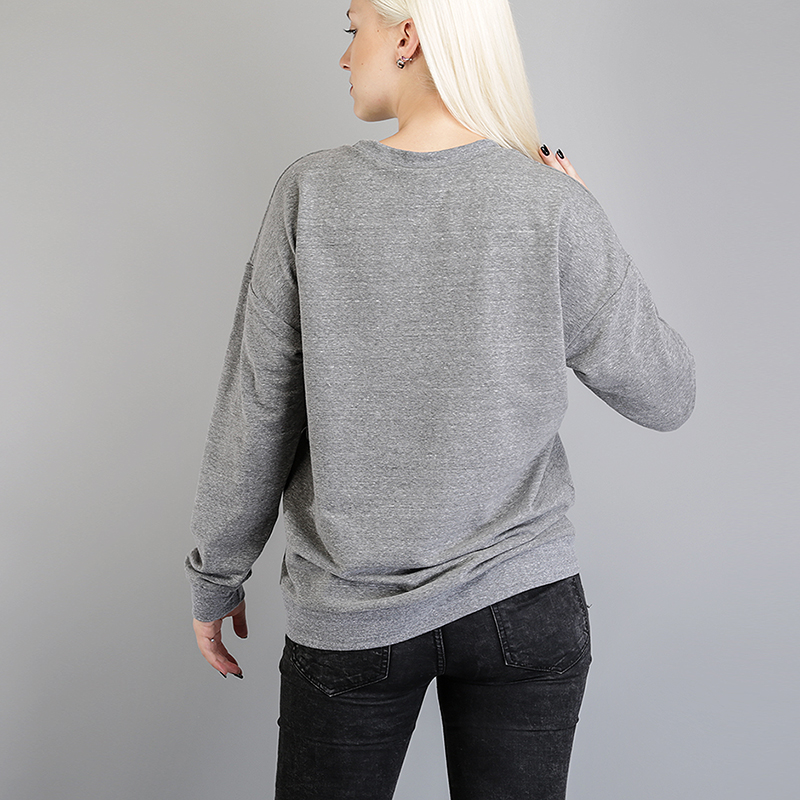 Женская толстовка Stussy Puff Stock Crew (2911074-grey heather)  - цена, описание, фото 3